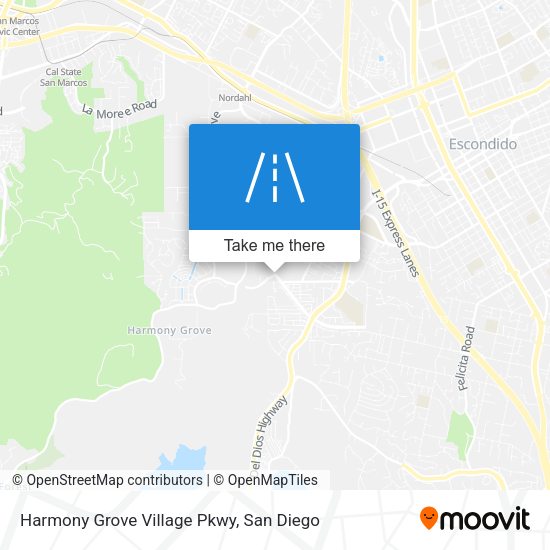 Mapa de Harmony Grove Village Pkwy
