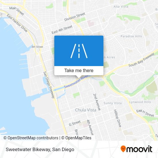 Sweetwater Bikeway map