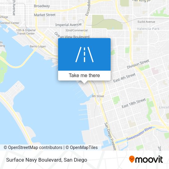 Mapa de Surface Navy Boulevard