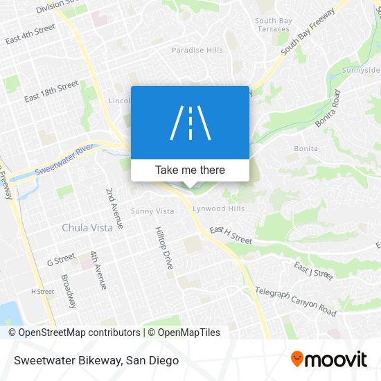 Sweetwater Bikeway map