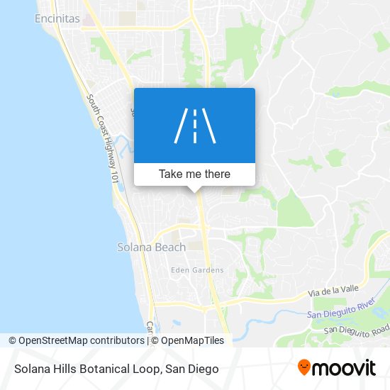 Solana Hills Botanical Loop map