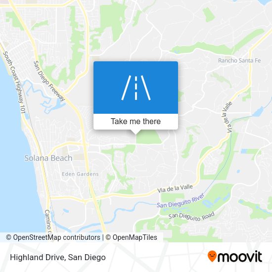 Mapa de Highland Drive