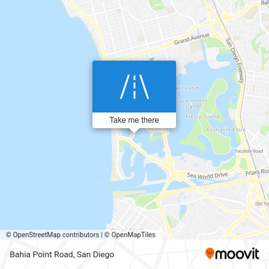 Bahia Point Road map