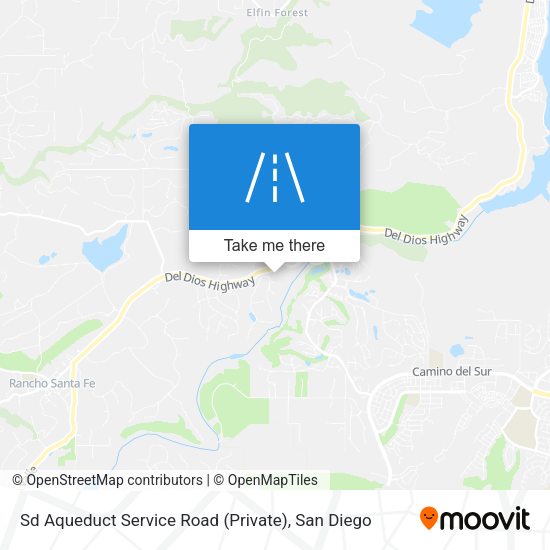 Mapa de Sd Aqueduct Service Road (Private)