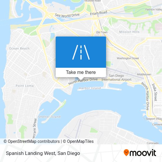Mapa de Spanish Landing West
