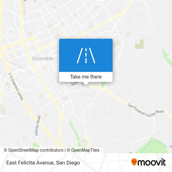 East Felicita Avenue map
