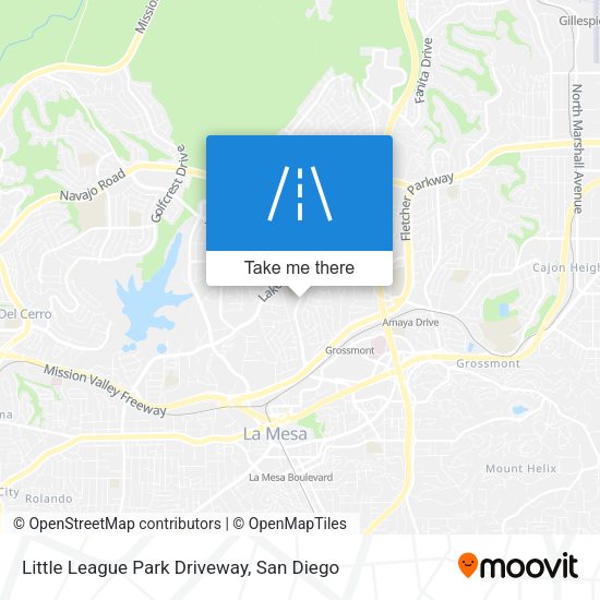 Mapa de Little League Park Driveway