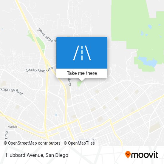 Mapa de Hubbard Avenue