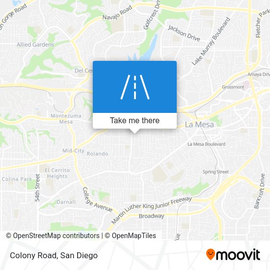 Mapa de Colony Road