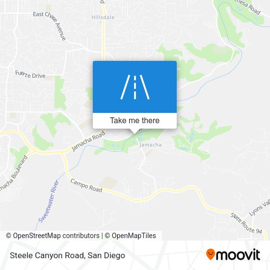 Steele Canyon Road map