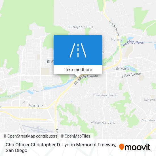 Chp Officer Christopher D. Lydon Memorial Freeway map