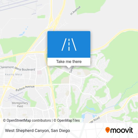 Mapa de West Shepherd Canyon