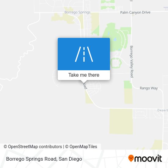 Borrego Springs Road map