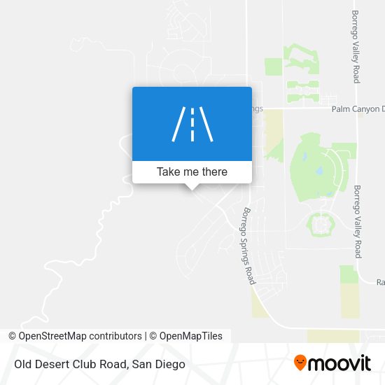 Old Desert Club Road map