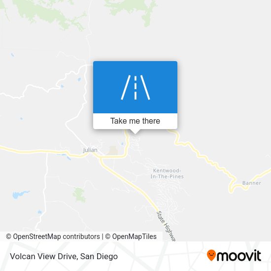 Volcan View Drive map