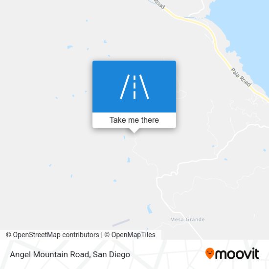 Angel Mountain Road map