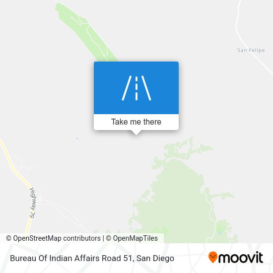 Bureau Of Indian Affairs Road 51 map