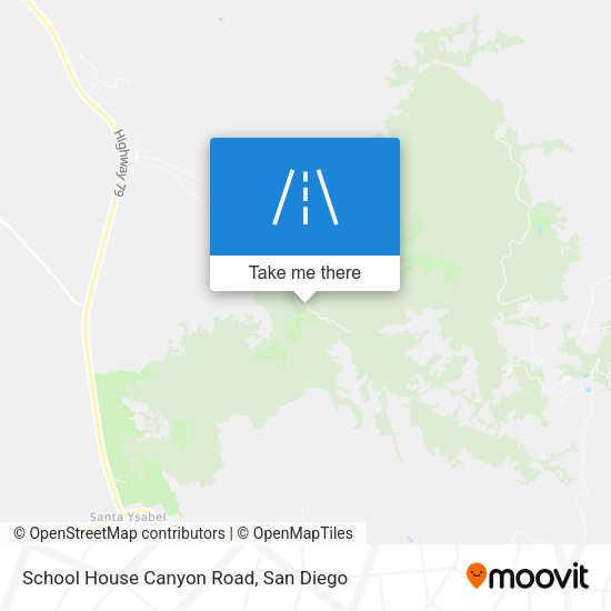 School House Canyon Road map