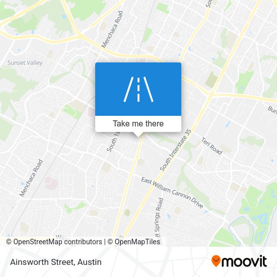 Mapa de Ainsworth Street