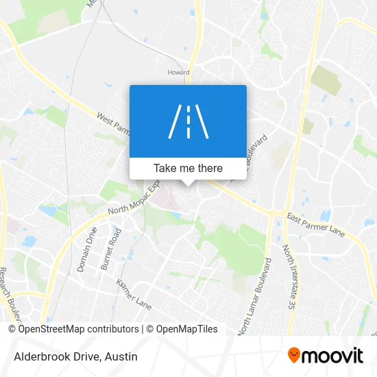 Alderbrook Drive map