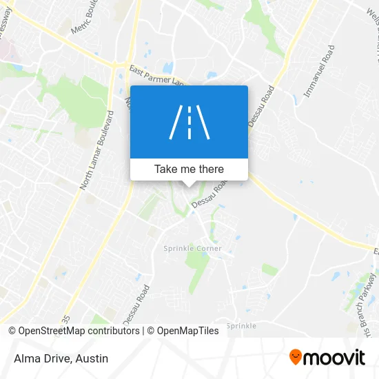 Alma Drive map