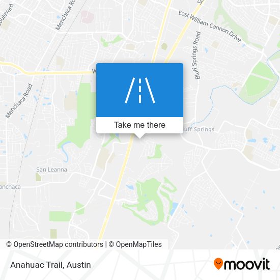 Mapa de Anahuac Trail
