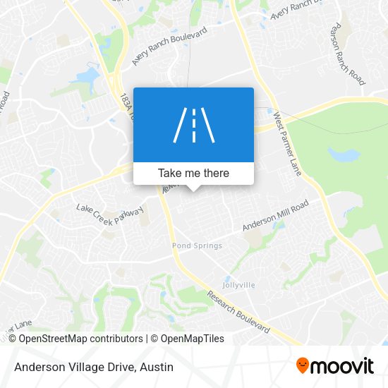 Mapa de Anderson Village Drive