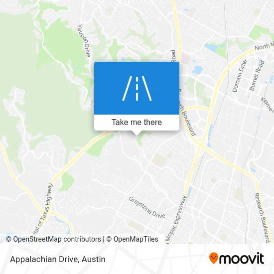Appalachian Drive map