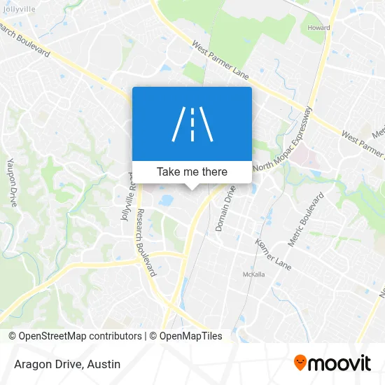 Aragon Drive map