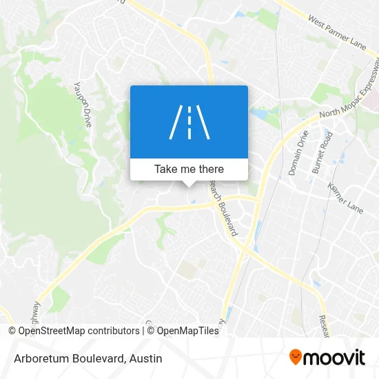 Arboretum Boulevard map