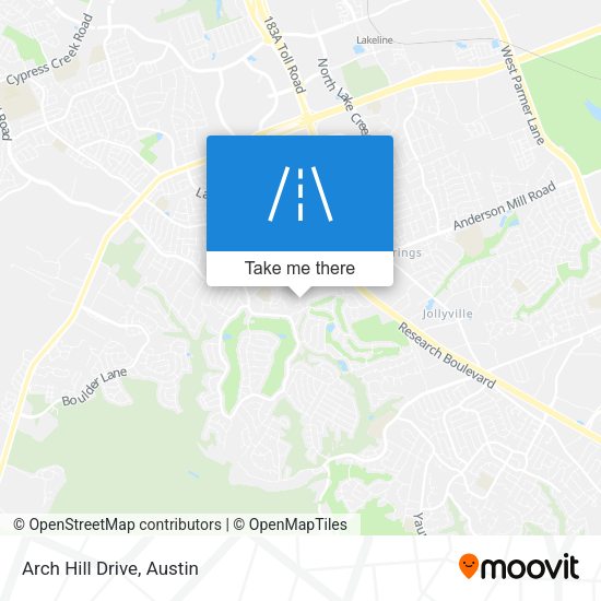 Arch Hill Drive map