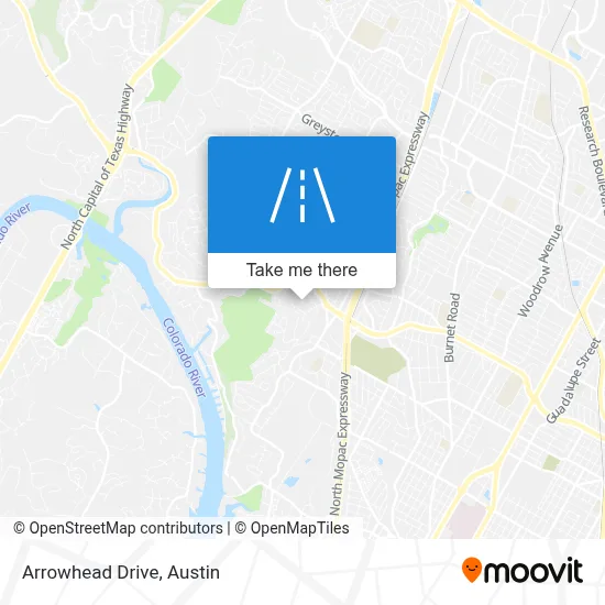 Arrowhead Drive map