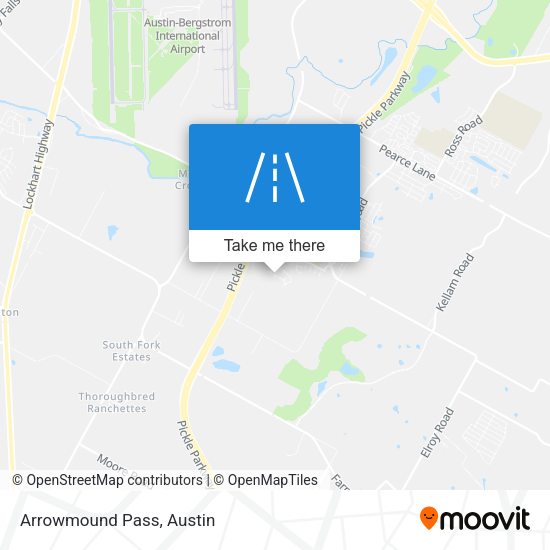 Arrowmound Pass map