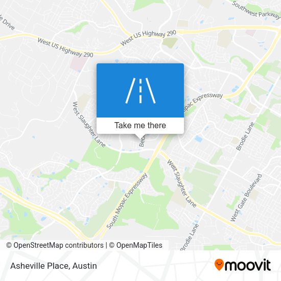 Asheville Place map