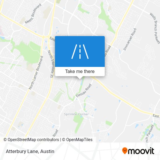 Mapa de Atterbury Lane