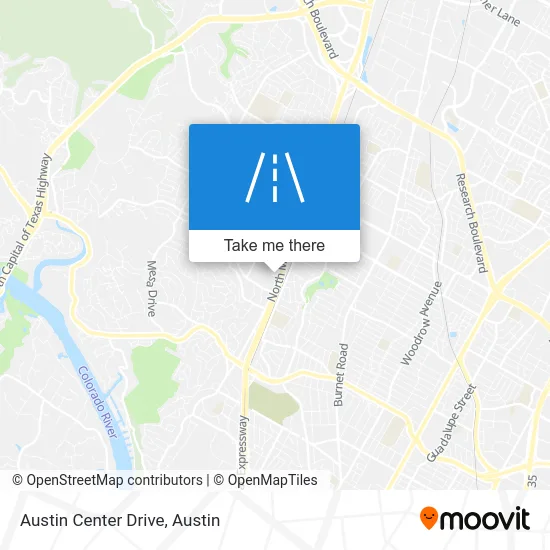 Austin Center Drive map