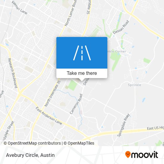 Avebury Circle map