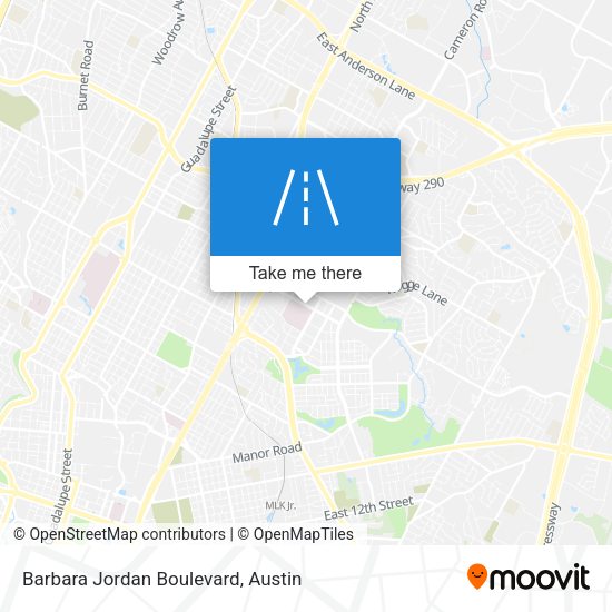 Mapa de Barbara Jordan Boulevard