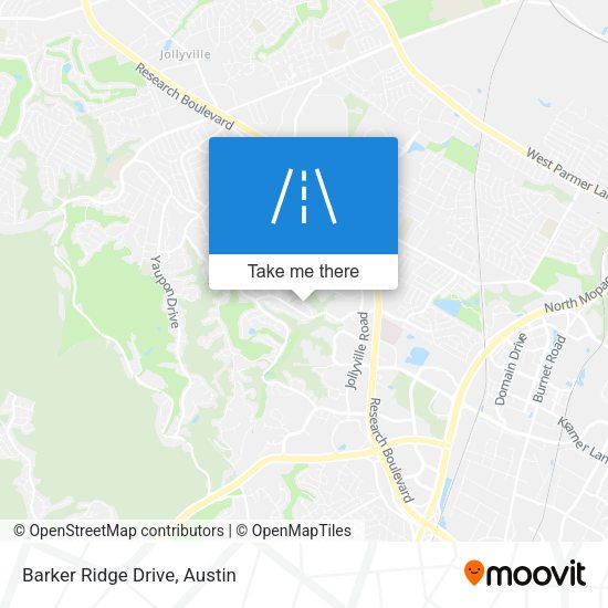 Barker Ridge Drive map