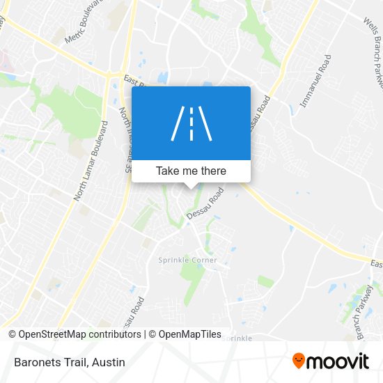 Mapa de Baronets Trail