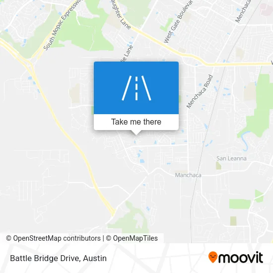 Battle Bridge Drive map