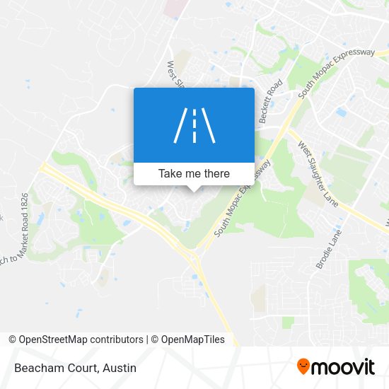 Mapa de Beacham Court