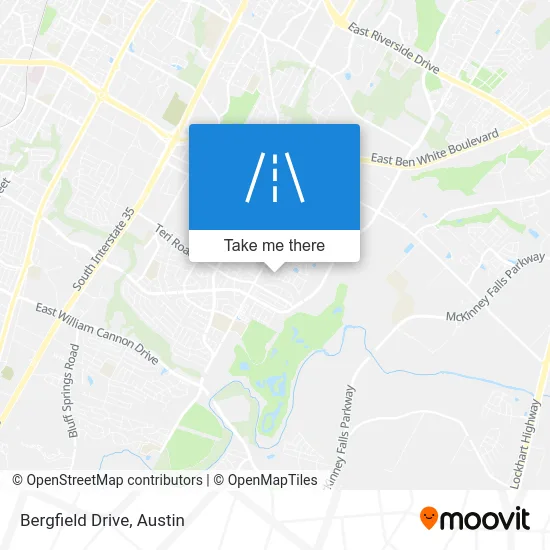 Bergfield Drive map