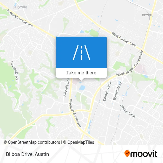 Bilboa Drive map