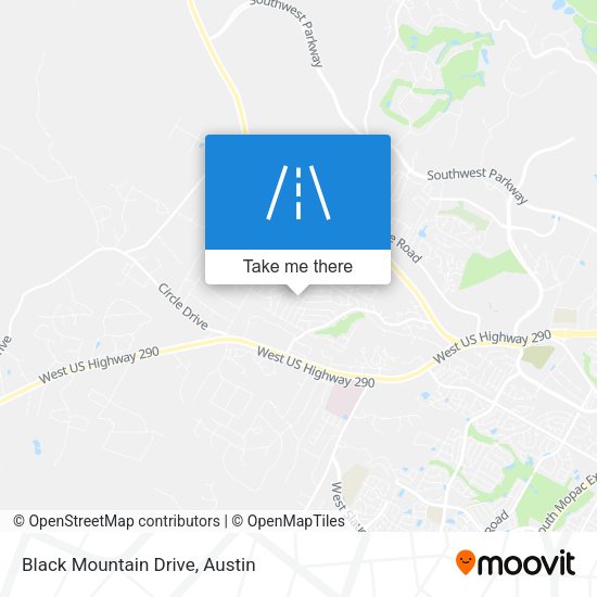 Mapa de Black Mountain Drive
