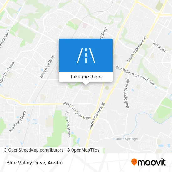 Blue Valley Drive map