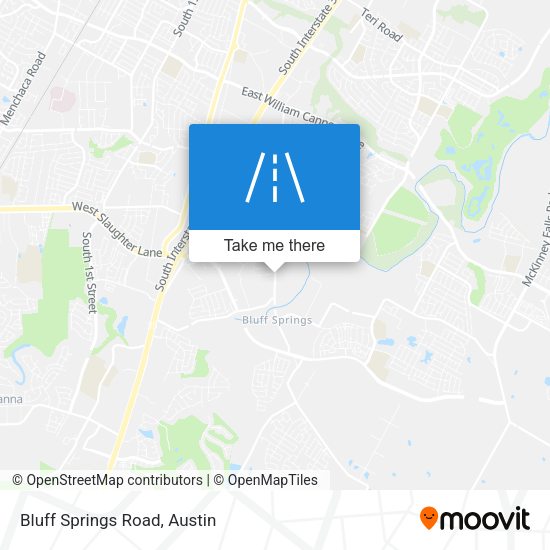 Mapa de Bluff Springs Road