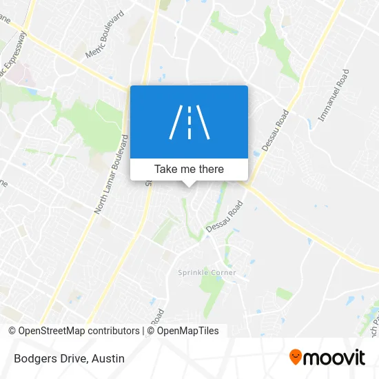 Bodgers Drive map