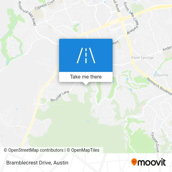 Bramblecrest Drive map