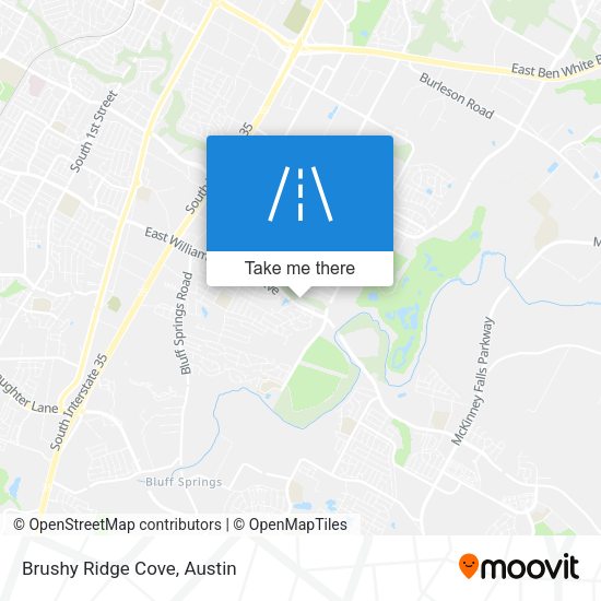 Mapa de Brushy Ridge Cove